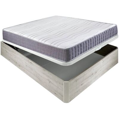 AZNAR Colchón Visco 19cm Firmeza Alta - Canapé de Madera Plegable AZNAR Colchón Visco 19cm Firmeza Alta - Canapé de Madera Plegable