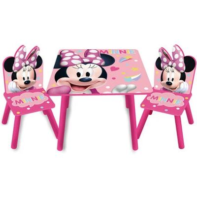 Zestaw biurek dla dzieci - Wielokolorowe MDF Minnie Mouse Zestaw biurek dla dzieci - Wielokolorowe MDF Minnie Mouse