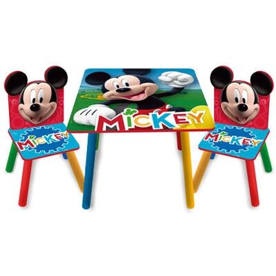 Disney Mickey Mouse Kindermöbel-Set - Buntes Kinder Schreibtisch & Stühle Disney Mickey Mouse Kindermöbel-Set - Buntes Kinder Schreibtisch & Stühle