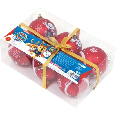 Enfeite de Natal Arditex PW14024 - Vermelho - 6 unidades Enfeite de Natal Arditex PW14024 - Vermelho - 6 unidades