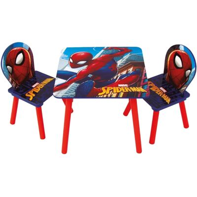 Ensemble de Table et 2 Chaises Spiderman par Nixy - Publicité Ensemble de Table et 2 Chaises Spiderman par Nixy - Publicité