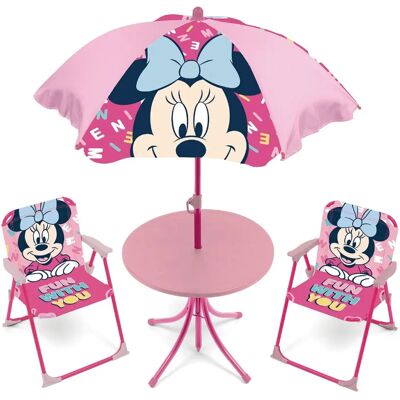 Ensemble de Mobilier Extérieur pour Enfants - Table et Chaises Minnie - Publicité Ensemble de Mobilier Extérieur pour Enfants - Table et Chaises Minnie - Publicité