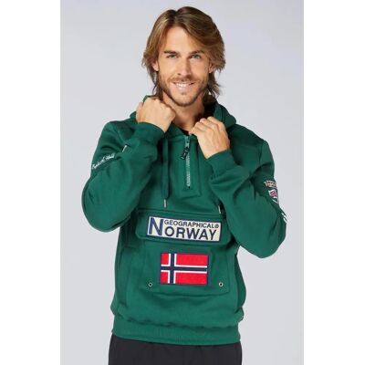 Geographical Norway - Gymclass - Verde - XL - Moletom com capuz Geographical Norway - Gymclass - Verde - XL - Moletom com capuz