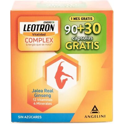 Leotron Leotron Complejo Cápsulas - Vitaminas y Minerales - 120 U Leotron Leotron Complejo Cápsulas - Vitaminas y Minerales - 120 U