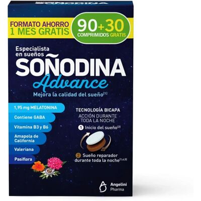 Compresse di melatonina bilayer Angelini Soñodine - Aiuto al sonno Compresse di melatonina bilayer Angelini Soñodine - Aiuto al sonno