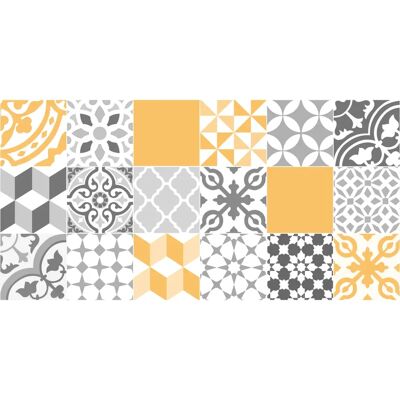Vinylmatta, gul, 66 x 180 cm - Vinyl Rug Vinylmatta, gul, 66 x 180 cm - Vinyl Rug