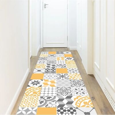 Tapis en vinyle FLOORART - Résistant à l'eau, Antidérapant, 80x300cm - Publicité Tapis en vinyle FLOORART - Résistant à l'eau, Antidérapant, 80x300cm - Publicité