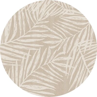 FLOORART - PVC Vinyl Mat - Beige - 150 cm - Rug - Publicité FLOORART - PVC Vinyl Mat - Beige - 150 cm - Rug - Publicité