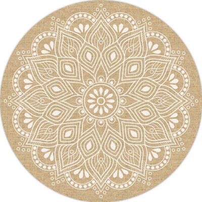FLOORART - Mandala Shanti - PVC - 150 cm - Tapis - Publicité FLOORART - Mandala Shanti - PVC - 150 cm - Tapis - Publicité