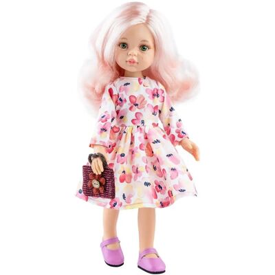 Paola Reina Modèle 32cm Poupée bras mobiles rose - Poupée Paola Reina Modèle 32cm Poupée bras mobiles rose - Poupée