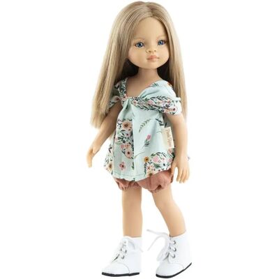 Paola Reina Roxana Asiatiskt Flicka Blond Blå Ögon 32cm - Babydocka Paola Reina Roxana Asiatiskt Flicka Blond Blå Ögon 32cm - Babydocka