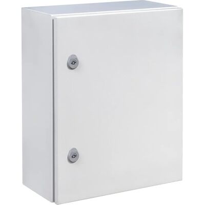 Boîtier extérieur métallique IDE GN605030 - 600x500x300mm IP66 - Publicité Boîtier extérieur métallique IDE GN605030 - 600x500x300mm IP66 - Publicité