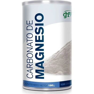 General Health Foods GHF Carbonato de magnésio Frasco 180 g - Alimento saudável General Health Foods GHF Carbonato de magnésio Frasco 180 g - Alimento saudável