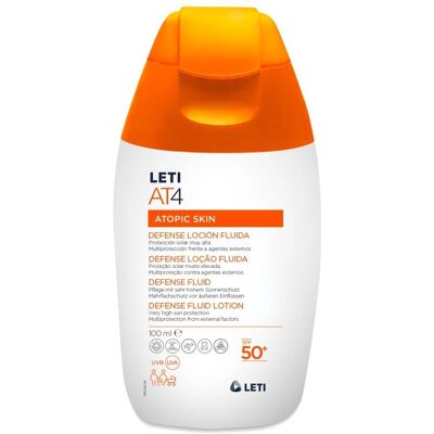 Leti at4 Loción Fluida de Defensa para Piel Atópica - Protector Solar SPF50+ Leti at4 Loción Fluida de Defensa para Piel Atópica - Protector Solar SPF50+