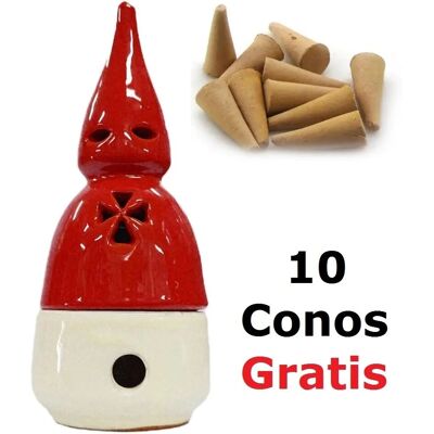 Ninguno - Nazareno - Rojo y Blanco - Inciensario Ninguno - Nazareno - Rojo y Blanco - Inciensario
