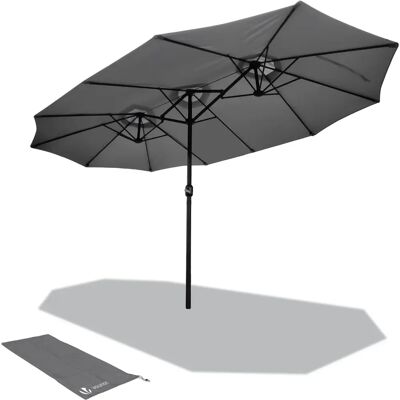 VOUNOT Ombrellone doppio da giardino - Protezione UV 50+ VOUNOT Ombrellone doppio da giardino - Protezione UV 50+