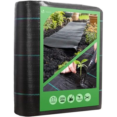 VOUNOT Onkruidwerende Geotextiel 2x10m - Zware Tuinweefsel VOUNOT Onkruidwerende Geotextiel 2x10m - Zware Tuinweefsel