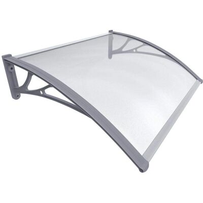 VOUNOT 100x80cm Grey Front Door Canopy - Canopy VOUNOT 100x80cm Grey Front Door Canopy - Canopy