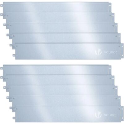 VOUNOT Garden Edging - 10 m, 0.7 mm, Flexible Steel Border VOUNOT Garden Edging - 10 m, 0.7 mm, Flexible Steel Border