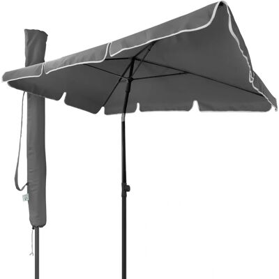 VOUNOT Garden Parasol - Rectangular Sun Shade 200x125cm - Outdoor VOUNOT Garden Parasol - Rectangular Sun Shade 200x125cm - Outdoor