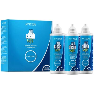 Avizor All Clean Soft 3 Pezzi - Soluzione per lenti Avizor All Clean Soft 3 Pezzi - Soluzione per lenti