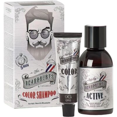 Beardburys Kolor Szampon do Brody i Wąsów - Szary Beardburys Kolor Szampon do Brody i Wąsów - Szary