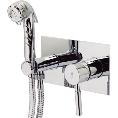 Grifo bidet monomando Galindo Theo City con ducha - Cromo Grifo bidet monomando Galindo Theo City con ducha - Cromo