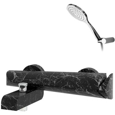Galindo Seven Grifo Monomando Mármol Negro - Ducha para Baño Galindo Seven Grifo Monomando Mármol Negro - Ducha para Baño