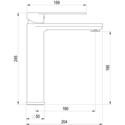 Galindo - 462550e - Chrome - Single-hole Bathroom Faucet Galindo - 462550e - Chrome - Single-hole Bathroom Faucet