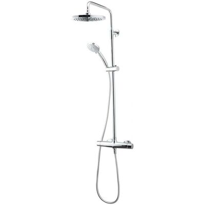 Columna de ducha Galindo Livra 49650100 con cabezal de 200 mm y ducha de 5 funciones Columna de ducha Galindo Livra 49650100 con cabezal de 200 mm y ducha de 5 funciones
