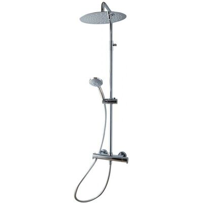 Galindo Aroha Lux 46059500 Columna de ducha - Termostática, 300 mm, Cromo Galindo Aroha Lux 46059500 Columna de ducha - Termostática, 300 mm, Cromo