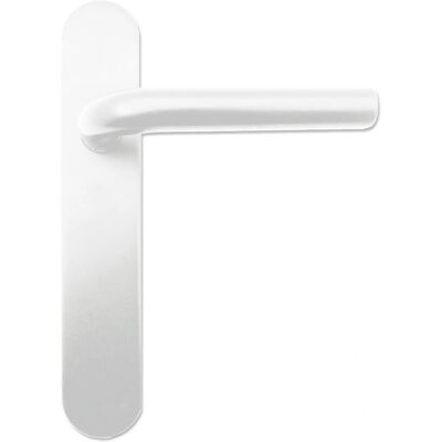Juego de manijas de puerta en forma de L blancas Micel Juego de manijas de puerta en forma de L blancas Micel
