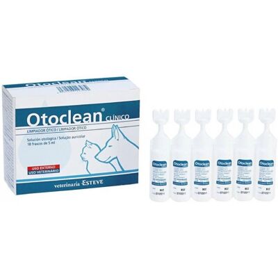 Ecuphar Otoclean Cura delle Orecchie - Cani, Gatti, 18x5ml Ecuphar Otoclean Cura delle Orecchie - Cani, Gatti, 18x5ml