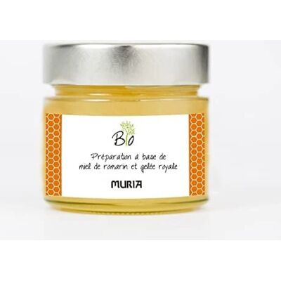Miel de romero orgánico con jalea real 250 g - MURIA Miel de romero orgánico con jalea real 250 g - MURIA