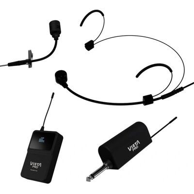Vieta VM-MC030BK Sistema de Micrófono Inalámbrico - Micrófono, Omnidireccional, Alcance 60m Vieta VM-MC030BK Sistema de Micrófono Inalámbrico - Micrófono, Omnidireccional, Alcance 60m