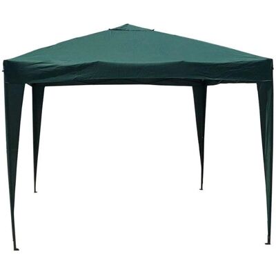 Pabellón de jardín metálico plegable 3x3 m verde - Carpa de jardín Pabellón de jardín metálico plegable 3x3 m verde - Carpa de jardín