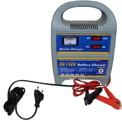 Cargador de Batería WURKO - 230V, 126W, Carga Rápida/Lenta Cargador de Batería WURKO - 230V, 126W, Carga Rápida/Lenta