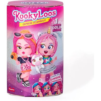 Kookyloos Glitter Glam Pop - Verschillende uitdrukkingen & accessoires Kookyloos Glitter Glam Pop - Verschillende uitdrukkingen & accessoires