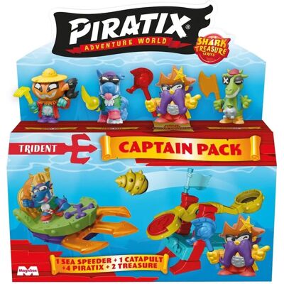 Piratix Shark Treasure Captain Pack - Coffret Jouet - Publicité Piratix Shark Treasure Captain Pack - Coffret Jouet - Publicité