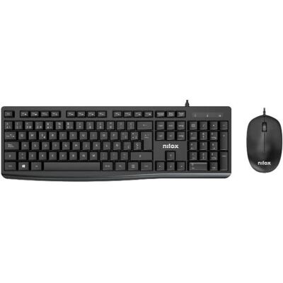 Nilox NXKME0012 Toetsenbord - Zwart Spaans Nilox NXKME0012 Toetsenbord - Zwart Spaans