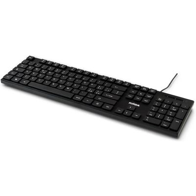 NILOX Toetsenbord - USB 2.0, Multimediatoetsen, 1,5m Kabel - Toetsenbord NILOX Toetsenbord - USB 2.0, Multimediatoetsen, 1,5m Kabel - Toetsenbord