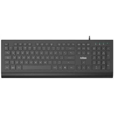 Nilox NXKBE000014 Clavier USB Noir Espagnol - Publicité Nilox NXKBE000014 Clavier USB Noir Espagnol - Publicité