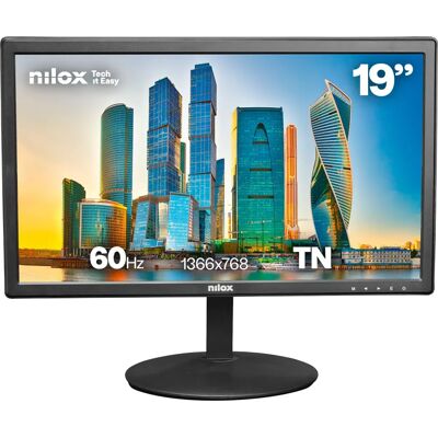 Nilox NXM19FHD11 18,5 Zoll HD LED Monitor - Computer Monitor Nilox NXM19FHD11 18,5 Zoll HD LED Monitor - Computer Monitor