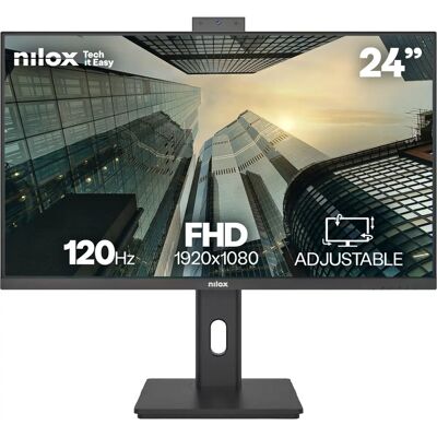 Nilox NXM24RWEB02B Monitor IPS de 24 polegadas - WebCam Nilox NXM24RWEB02B Monitor IPS de 24 polegadas - WebCam