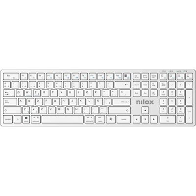 Nilox - TECLADO PRO INALÁMBRICO PLATA ESPAÑOL - Inalámbrico, QWERTY, Español, Hogar/Oficina Nilox - TECLADO PRO INALÁMBRICO PLATA ESPAÑOL - Inalámbrico, QWERTY, Español, Hogar/Oficina