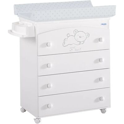 Bañera y cambiador para bebé Micuna B-970 - Estrellas Grises Bañera y cambiador para bebé Micuna B-970 - Estrellas Grises
