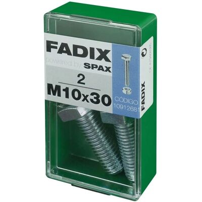 FADIX - Stahl Sechskant Schraubensatz M10 x 30 mm - 2 Stück FADIX - Stahl Sechskant Schraubensatz M10 x 30 mm - 2 Stück