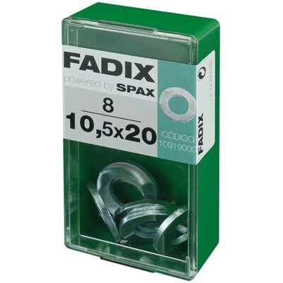 FADIX Stahl Flachdichtung 10,5x20mm Packung 8 FADIX Stahl Flachdichtung 10,5x20mm Packung 8