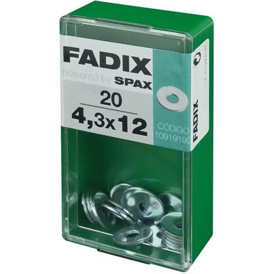 FADIX Rondelle plate 4,3x12mm - Produit plat - Publicité FADIX Rondelle plate 4,3x12mm - Produit plat - Publicité
