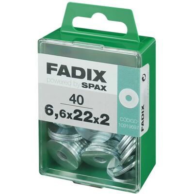 Rondelle Plate en Acier FADIX 6,6x22x2mm - Écrou - Publicité Rondelle Plate en Acier FADIX 6,6x22x2mm - Écrou - Publicité